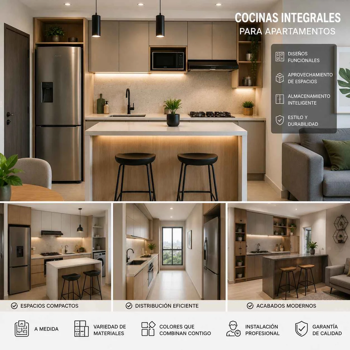 Cocinas Integrales para Apartamentos en Bucaramanga