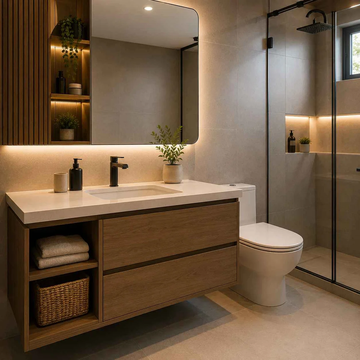 Muebles con Lavamanos para Baño en Bucaramanga